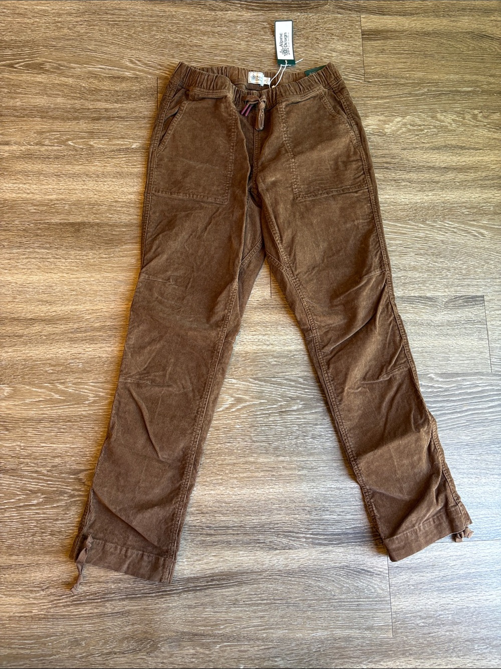 Alpine Brown Corduroy Drawstring Utility Pants